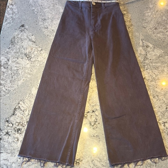 Zara Purple Denim Pants - Picture 1 of 5